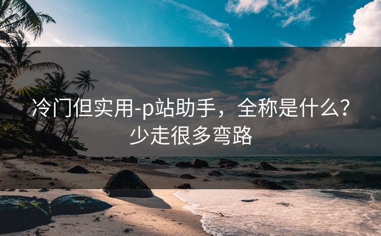 冷门但实用-p站助手,全称是什么?少走很多弯路 冷门但实用-p站助手,全称是什么?少走很多弯路